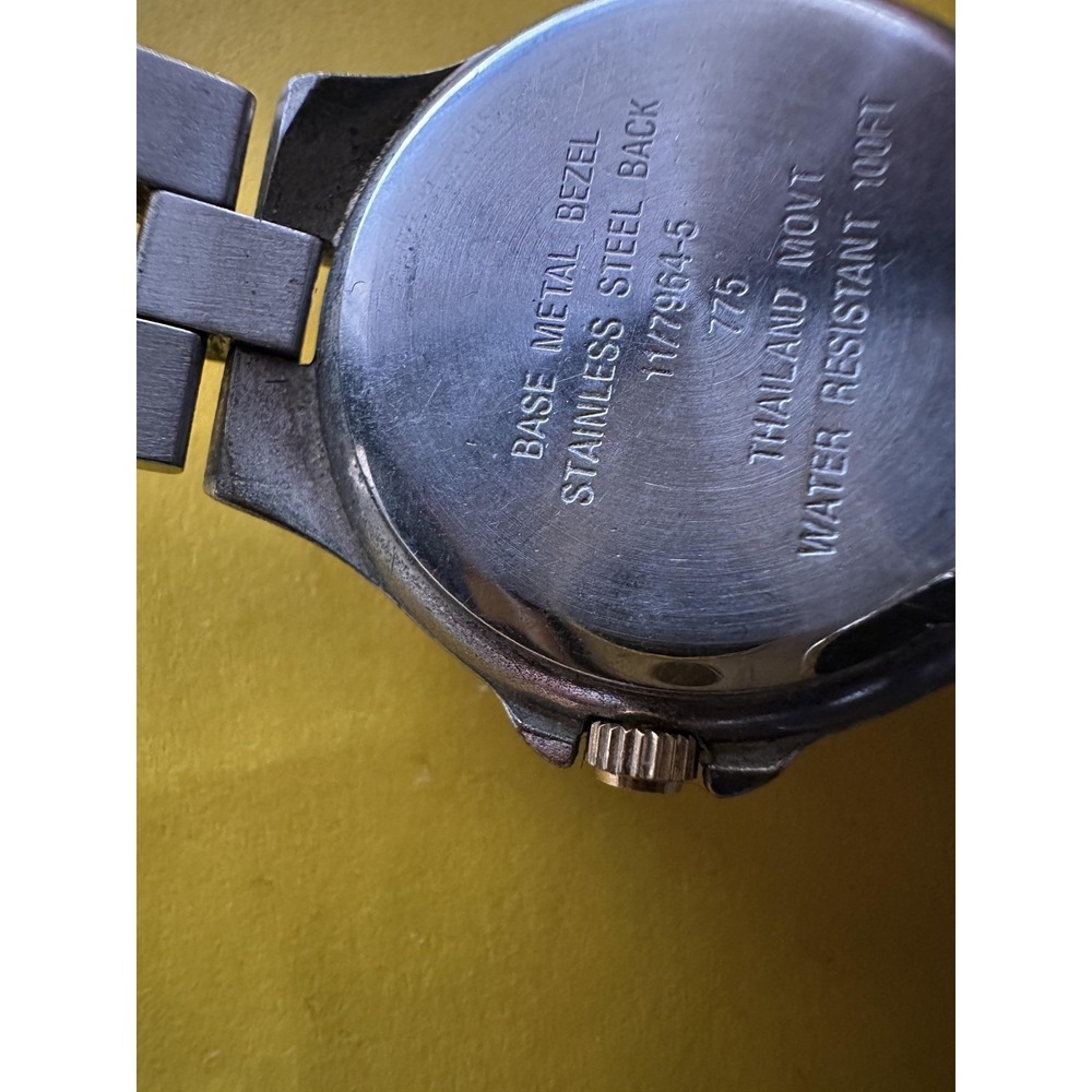 VTG Anne Klein Watch Womens Two Tone Date White Dial Quartz‎ 100FT 11/7894-5 - Picture 6 of 6